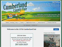 Tablet Screenshot of cumberlandfair.com